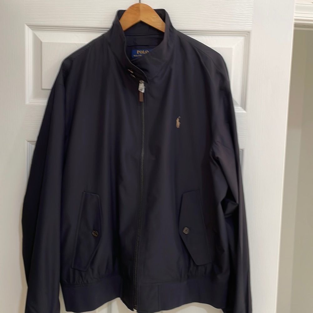 Polo by Ralph Lauren Bomber bought at Palm Beach Store. Brand new XL Navy Blue